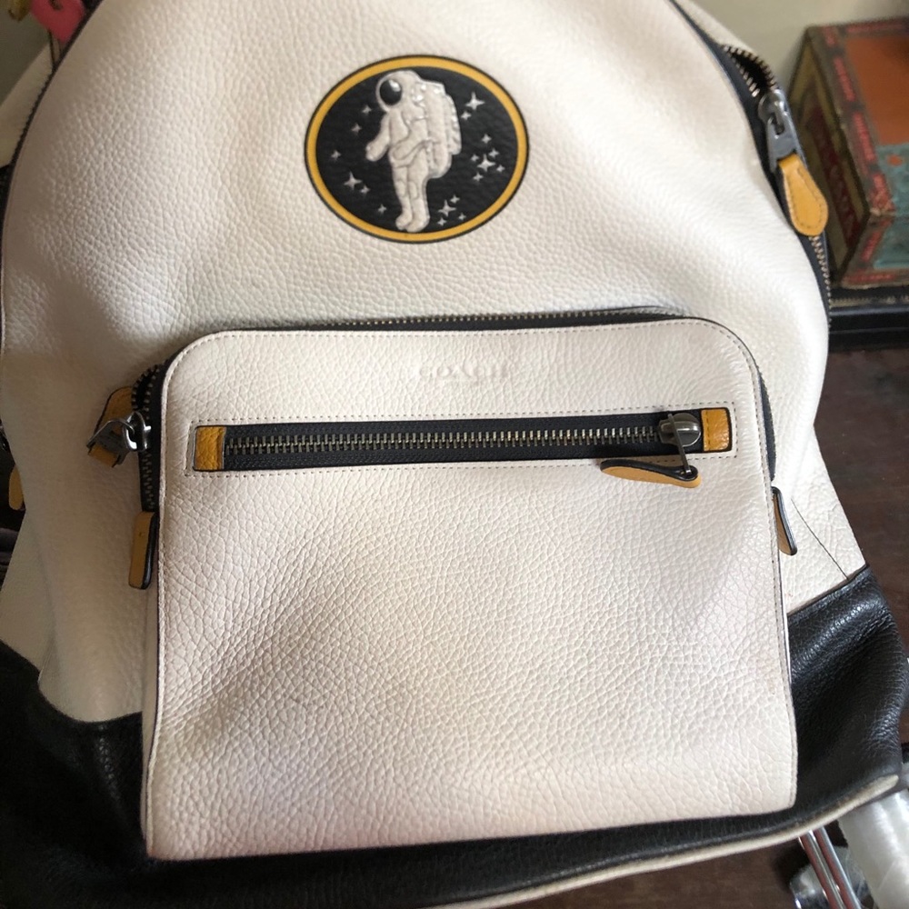COACH NASA WHIT LEATHER TESLA BACKPACK